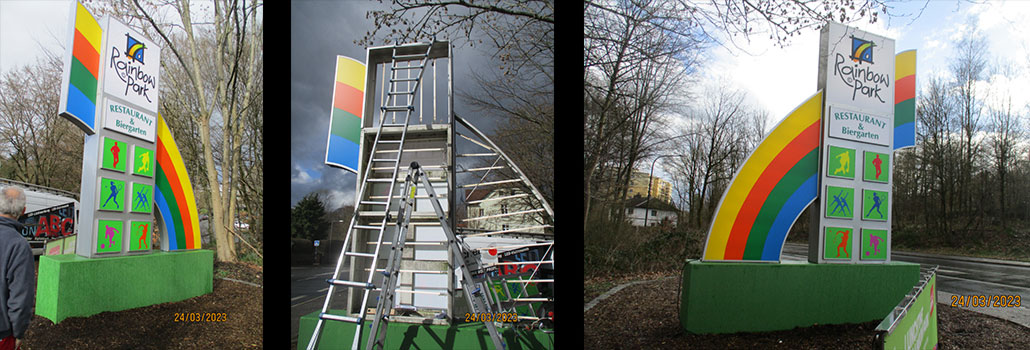 Außenwerbung Wuppertal - Rainbow Park