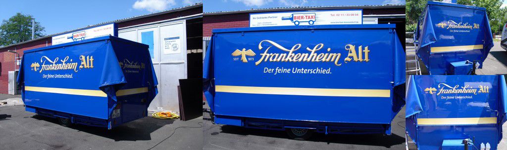 Fahrzeugbeschriftung - Folienbeschriftung - Ausschankwagen Frankenheim -2-