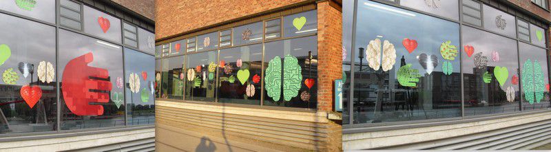 Fenster - Folienbeschriftung im Digitaldruck - Explorado in Duisburg