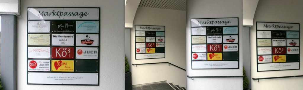 Werbedisplay - Marktpassage Wermelskirchen