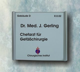 Orientierungsschilder - Leitsystem fischer consilium